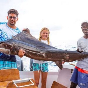 Deep sea fishing - one of the best things to do in Diani beach with Johari Africa Adventures