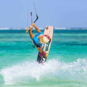 Kite surfing - one of the best things to do in Diani beach with Johari Africa Adventures