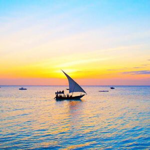 Traditional Dhow sunset cruise - one of the best things to do in Diani beach with Johari Africa Adventures