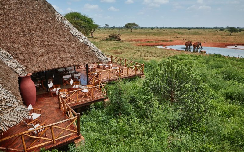 Ngutuni Game Sanctuary and Ngutuni Safari Lodge next to Tsavo East National Park in Kenya