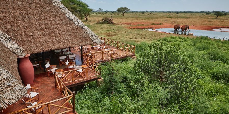 Ngutuni Game Sanctuary and Ngutuni Safari Lodge next to Tsavo East National Park in Kenya